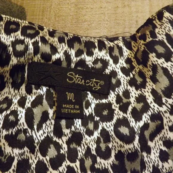 90s Y2k vest cropped leopard mini suit vest 2000s vintage cute whimsygoth layer - Picture 4 of 8